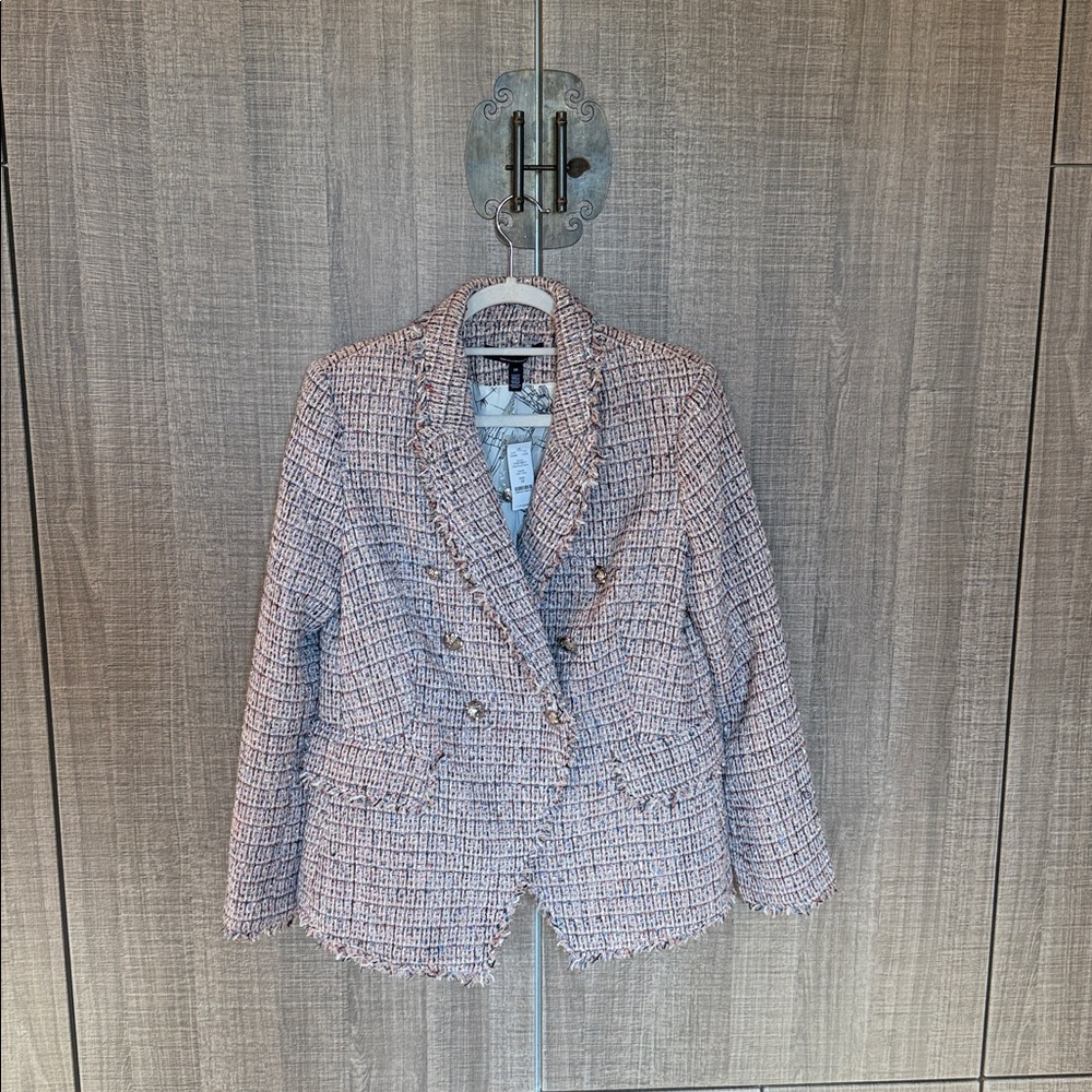 White‎ House Black Market Tweed Studio Blazer